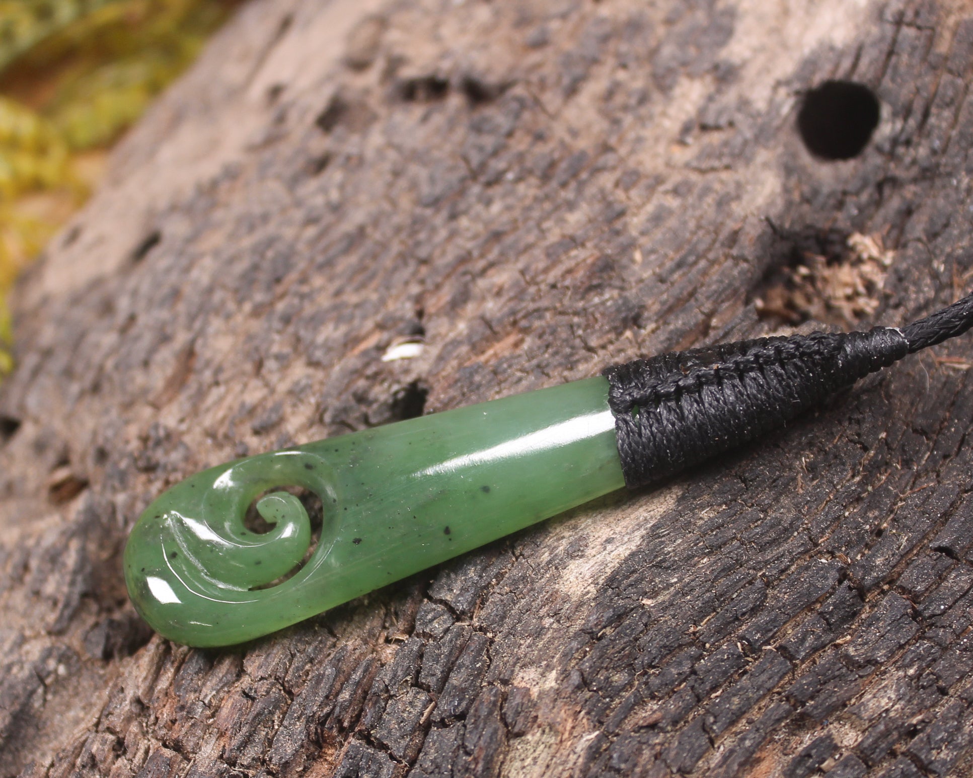 Roimata with Koru Pounamu Pendant - NZ Greenstone