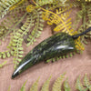 Tooth pendant carved from Douglas Creek Pounamu - NZ Greenstone