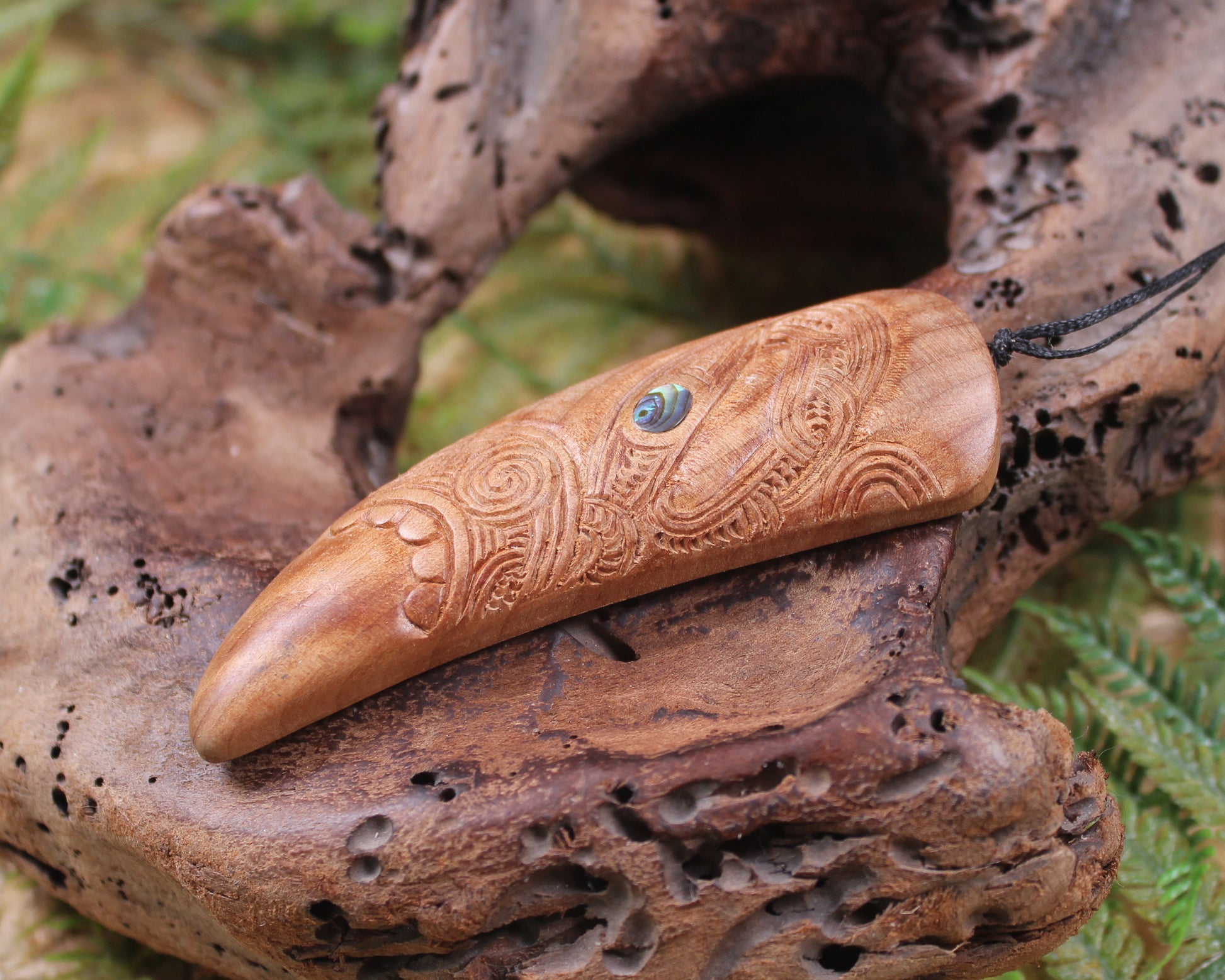 Tooth carved from Wood