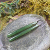NZ Greenstone Roimata Earrings Hapopo Pounamu