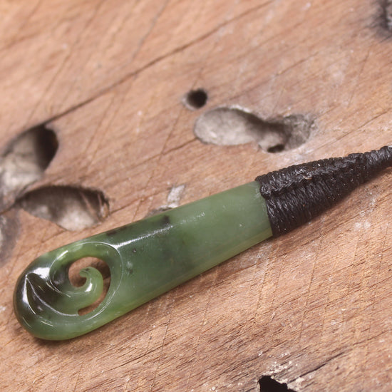 Roimata with Koru Pounamu Pendant - NZ Greenstone