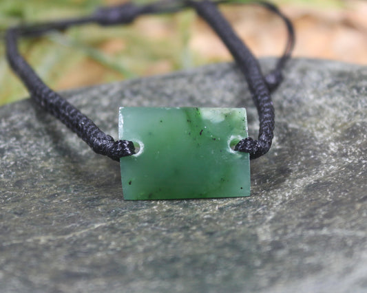 Adjustable Hapopo Pounamu Bracelet - New Zealand Greenstone