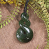 Twist carved from Kawakawa Pounamu - NZ Greenstone