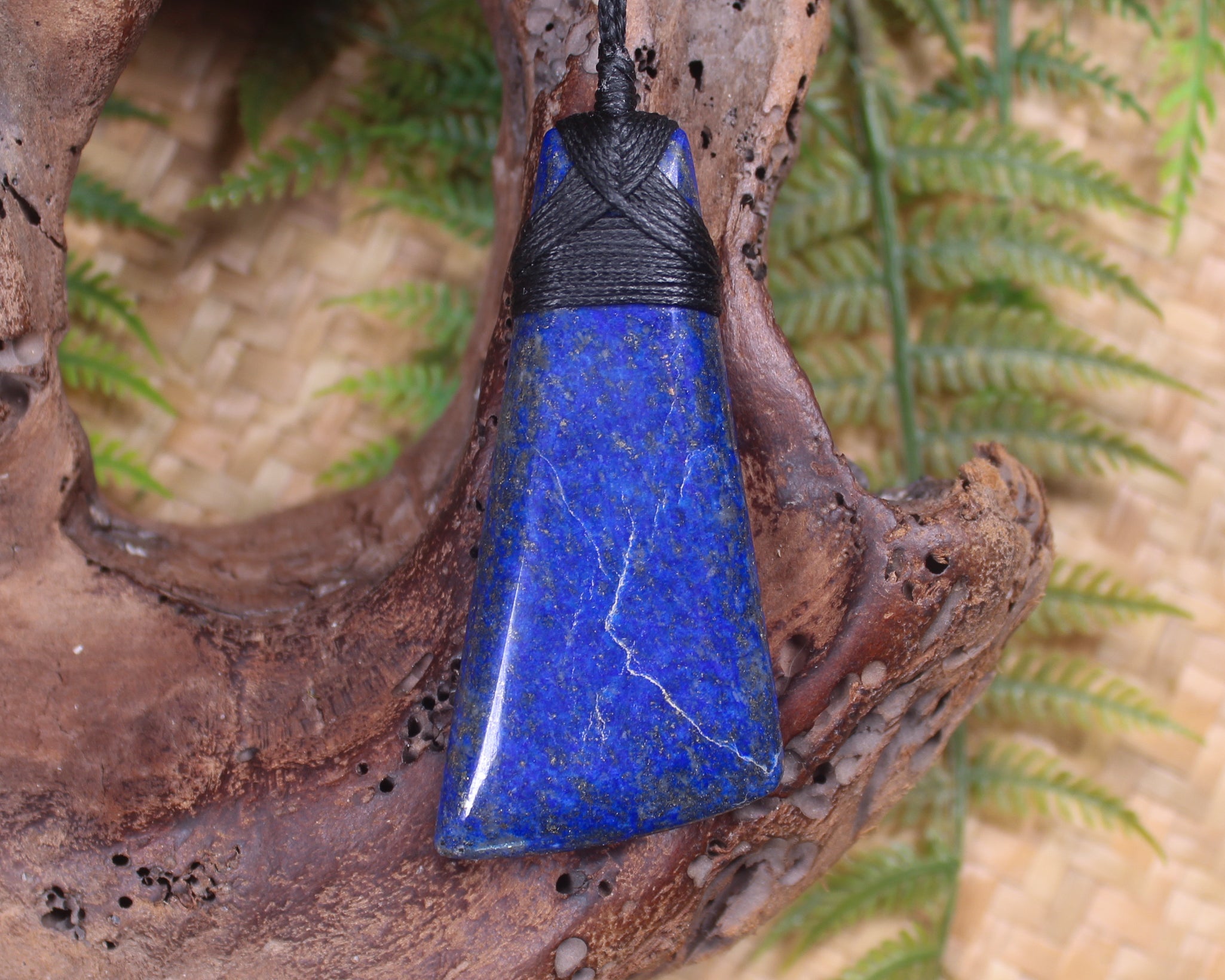 Toki or Adze carved from Lapis Lazuli