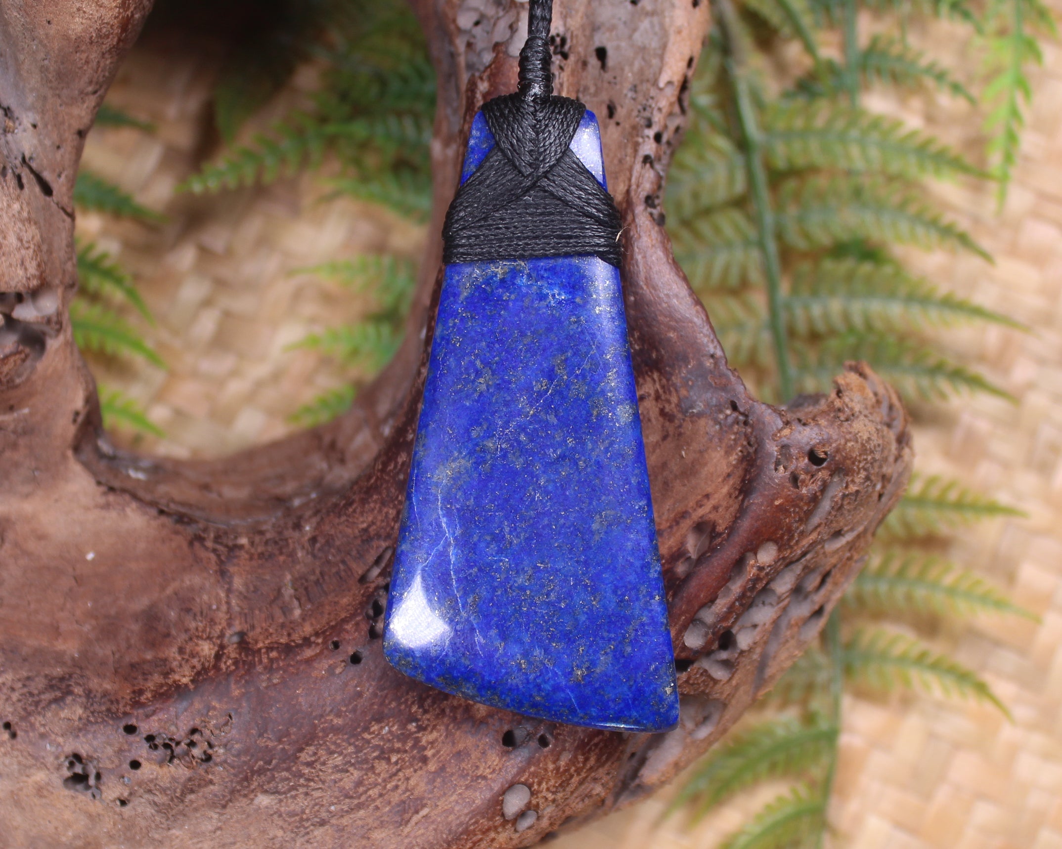 Toki or Adze carved from Lapis Lazuli