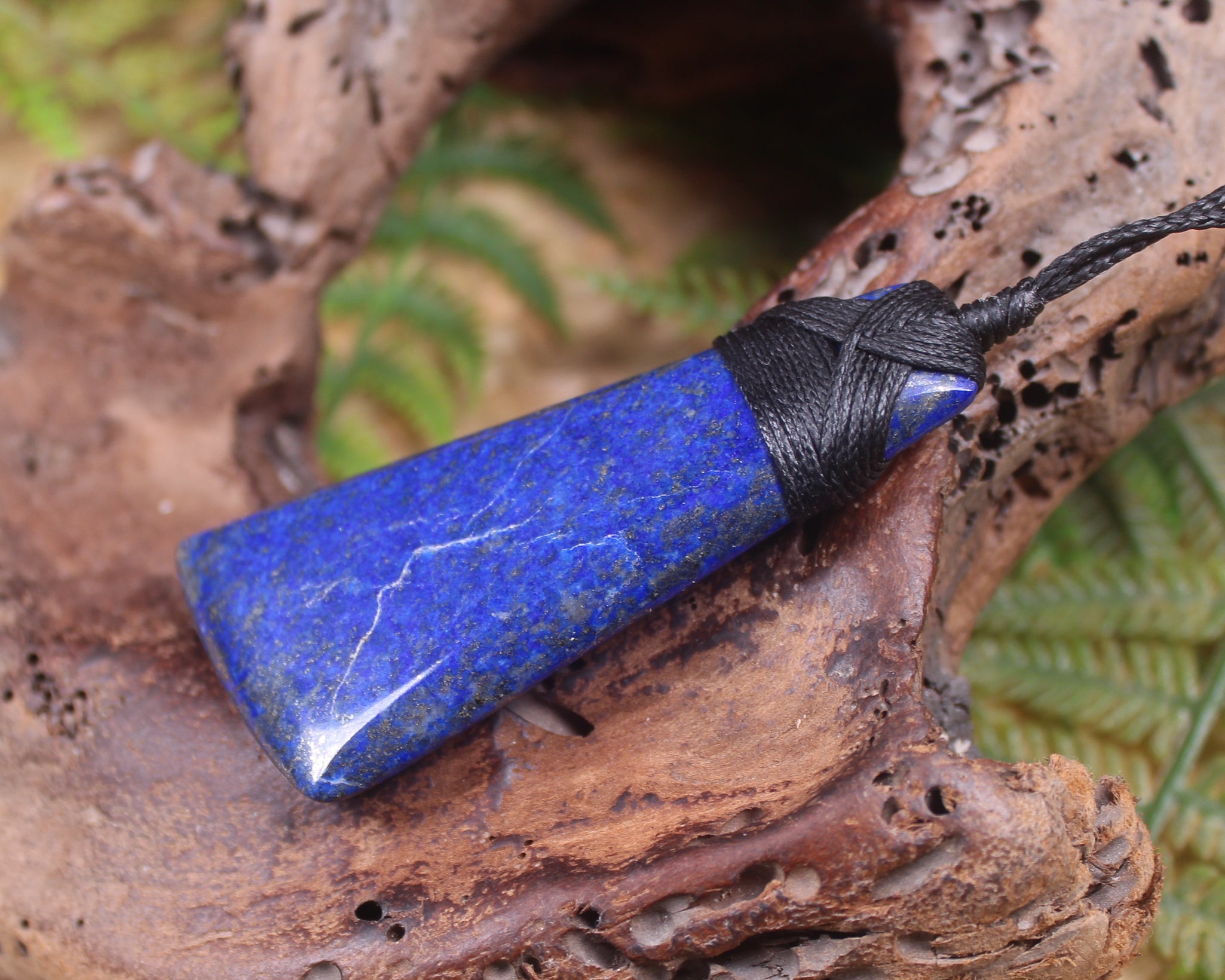 Toki or Adze carved from Lapis Lazuli