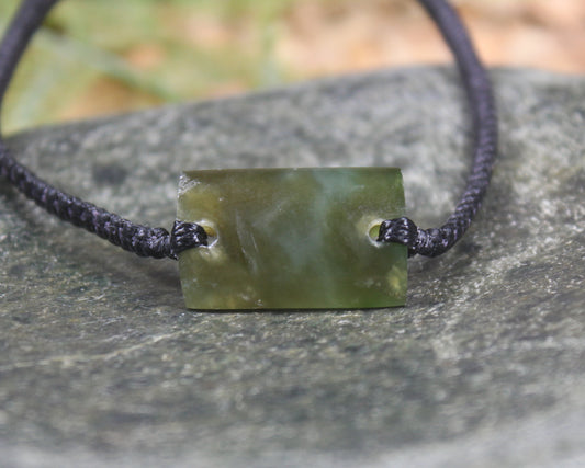 Adjustable Hapopo Pounamu Bracelet - New Zealand Greenstone