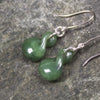 Twist Earrings carved from Hapopo Pounamu - NZ Greenstone
