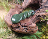 Twist or Pikorua carved from Rimu Pounamu - NZ Greenstone