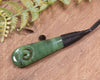 Roimata with Koru Pounamu Pendant - NZ Greenstone