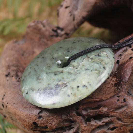 Porowhita carved from Rimu Pounamu - NZ Greenstone