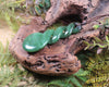 Twist or Pikorua carved from Hapopo Pounamu - NZ Greenstone