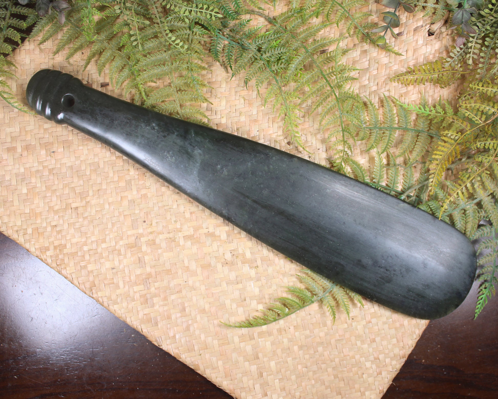 Mere carved from Rimu Pounamu - NZ Greenstone