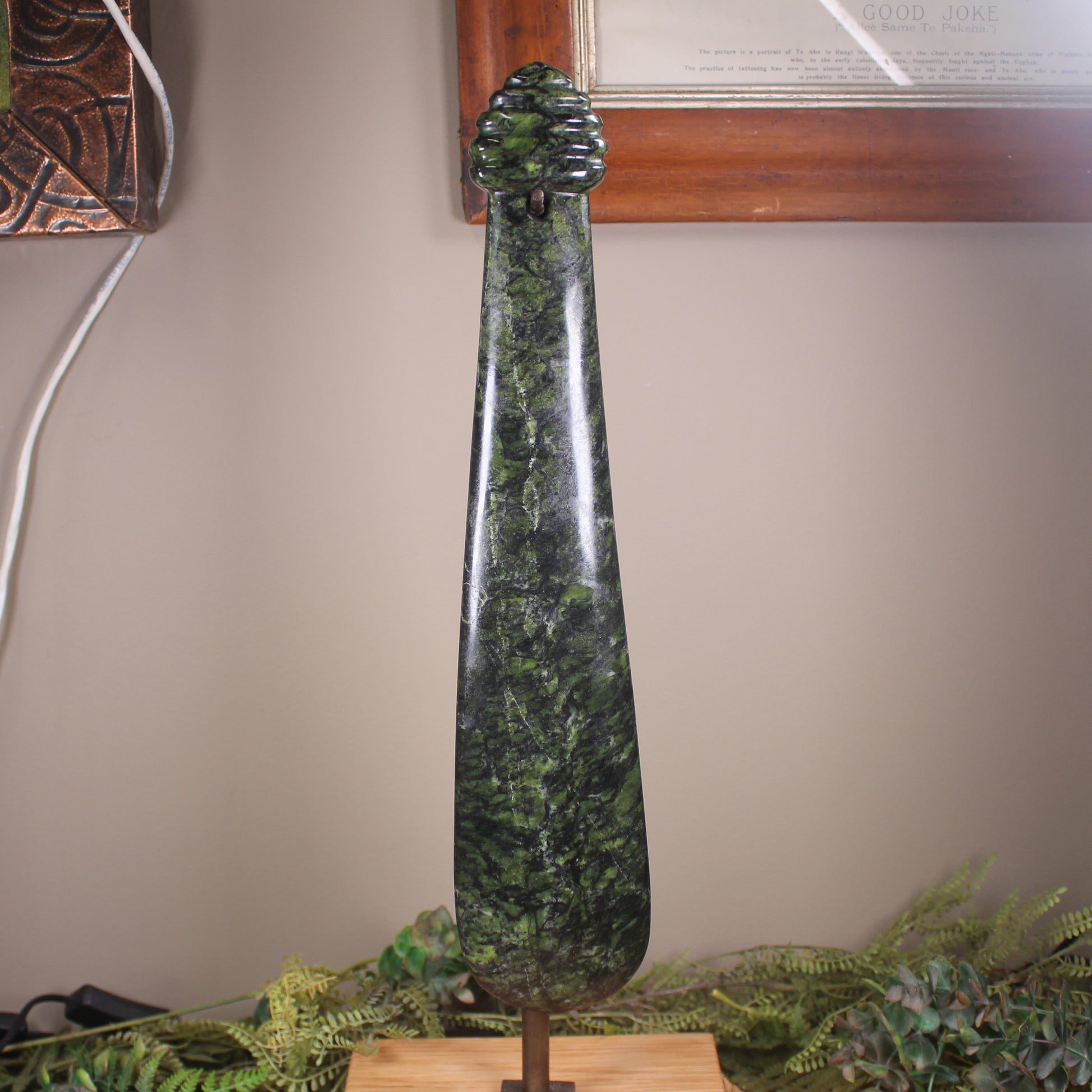 Mere carved from Douglas Creek Pounamu - NZ Greenstone