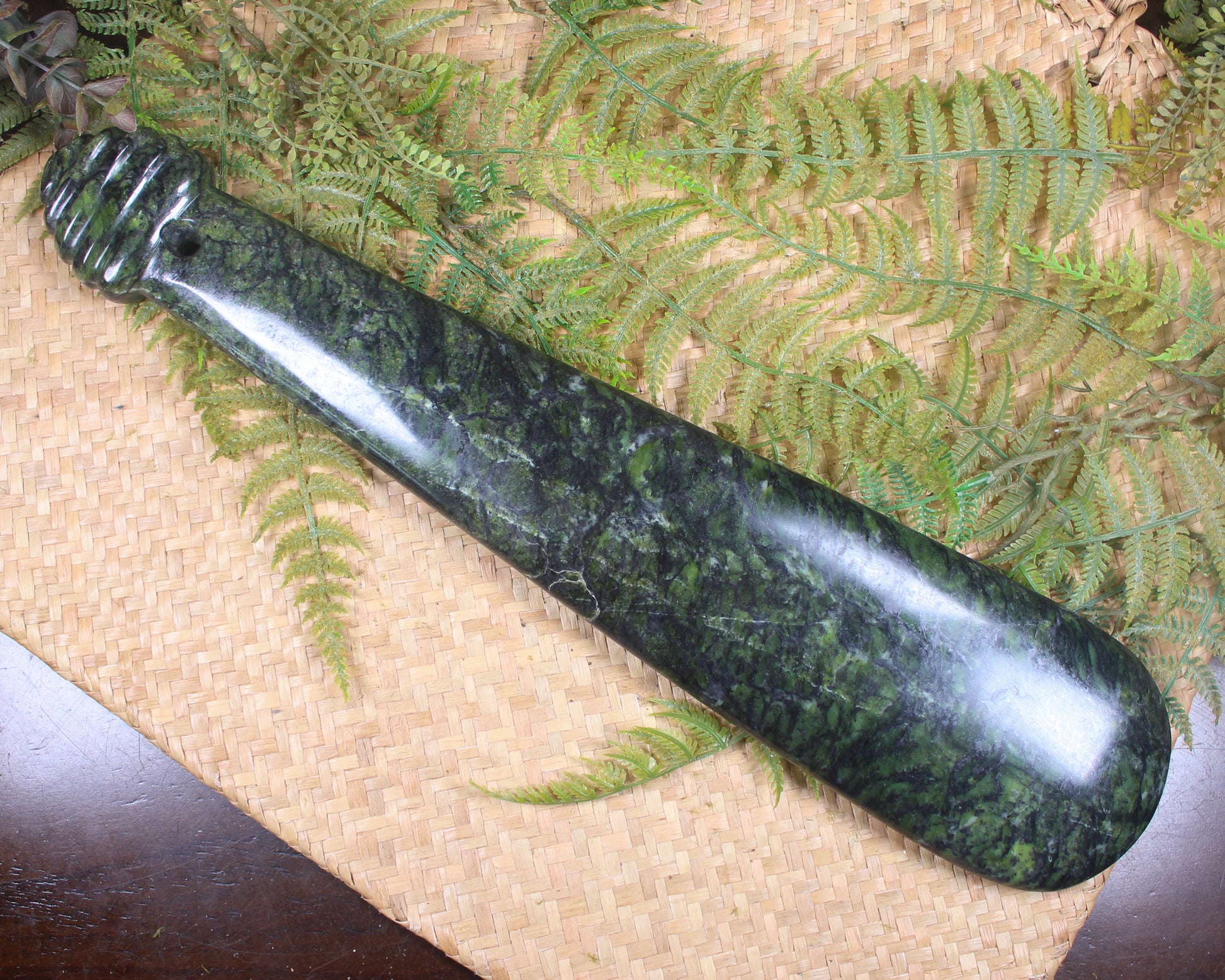 Mere carved from Douglas Creek Pounamu - NZ Greenstone