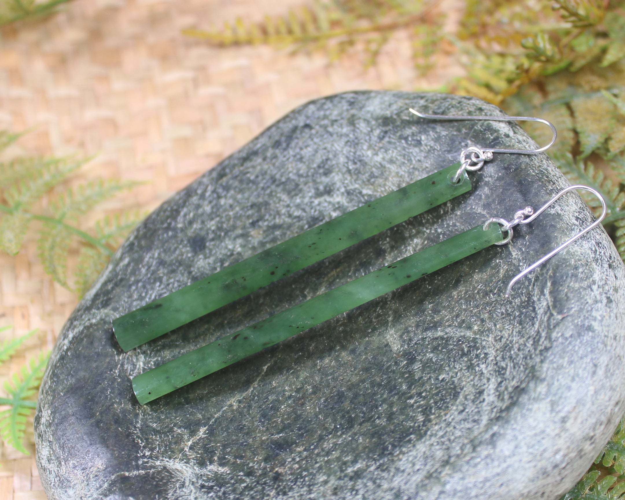 Hapopo Pounamu Earrings