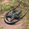 Whetumarama or Ratana Star Symbol carved from Kawakawa Pounamu - New Zealand Greenstone