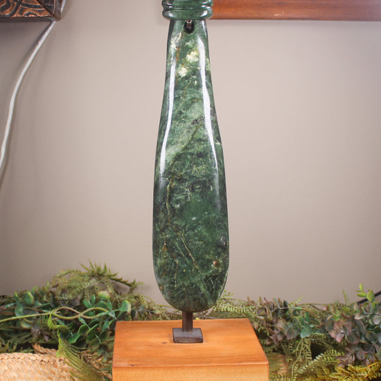 Mere carved from Hapopo Pounamu - NZ Greenstone