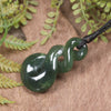 Twist carved from Kawakawa Pounamu - NZ Greenstone
