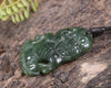 Kawakawa Pounamu Hei Tiki - NZ Greenstone