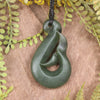 Whale Tail carved from Hapopo Pounamu - NZ Greenstone