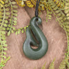 Whale Tail carved from Hapopo Pounamu - NZ Greenstone