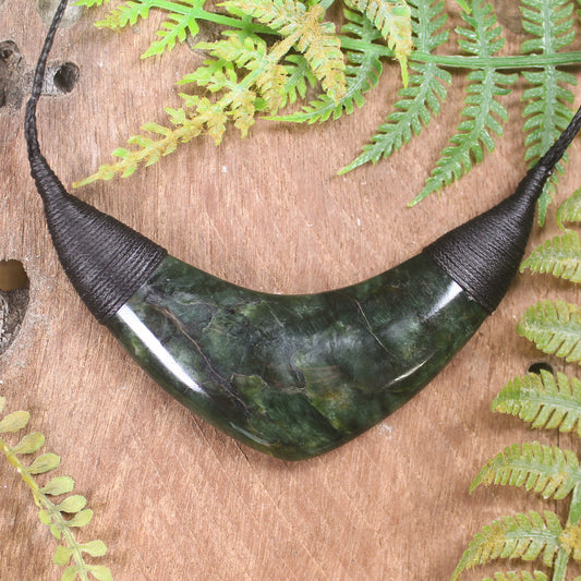 Breastplate or Shield carved from Kawakawa Pounamu - NZ Greenstone