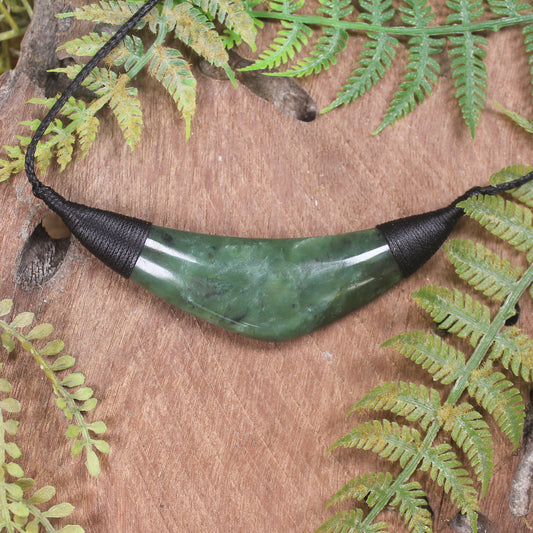 Breastplate or Shield carved from Hapopo Pounamu - NZ Greenstone