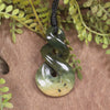 Twist carved from Rimu Pounamu - NZ Greenstone