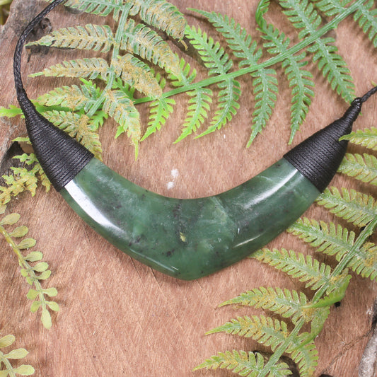 Breastplate or Shield carved from Hapopo Pounamu - NZ Greenstone
