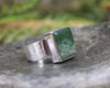 Sterling Silver Rimu Pounamu Ring - NZ Greenstone