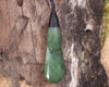 Roimata Teardrop carved from Hapopo Pounamu - NZ Greenstone