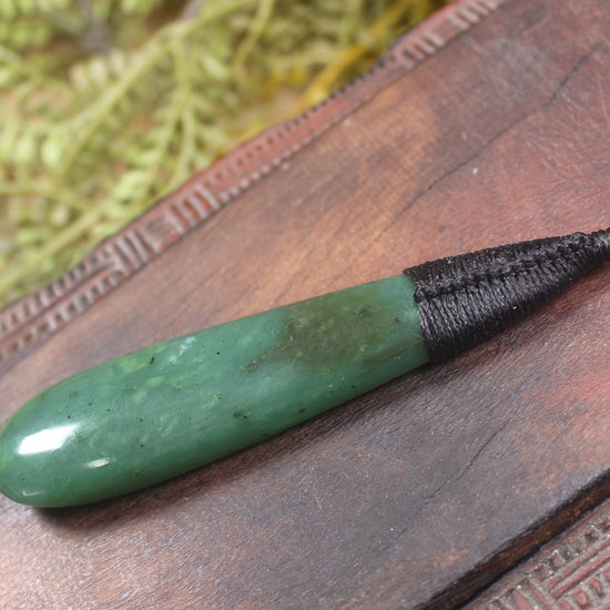 Roimata Teardrop carved from Hapopo Pounamu - NZ Greenstone
