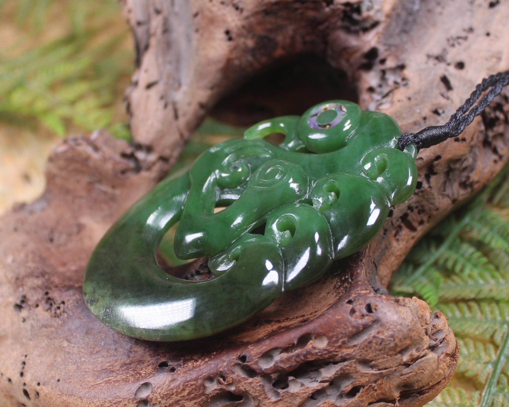 Manaia carved from Hapopo Pounamu - NZ Greenstone