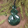 Twist carved from Kawakawa Pounamu - NZ Greenstone