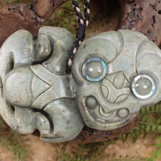 Kokopu Pounamu Hei Tiki - NZ Greenstone