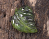 Kawakawa leaves carved from Douglas Creek Pounamu - NZ Greenstone