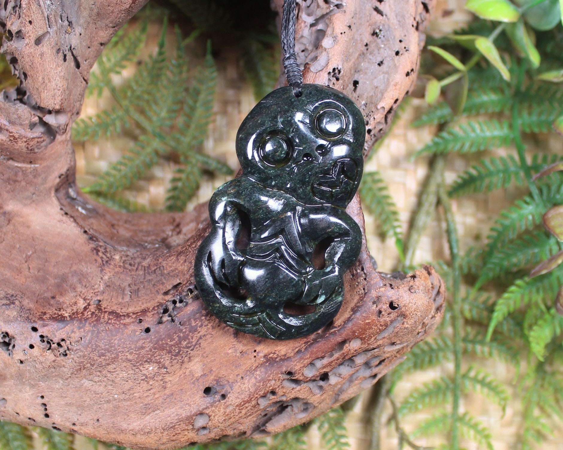 Hei Tiki carved from NZ Serpentine