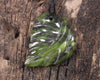 Kawakawa leaves carved from Douglas Creek Pounamu - NZ Greenstone