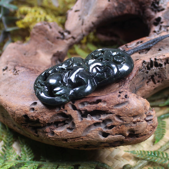 Hei Tiki carved from NZ Serpentine