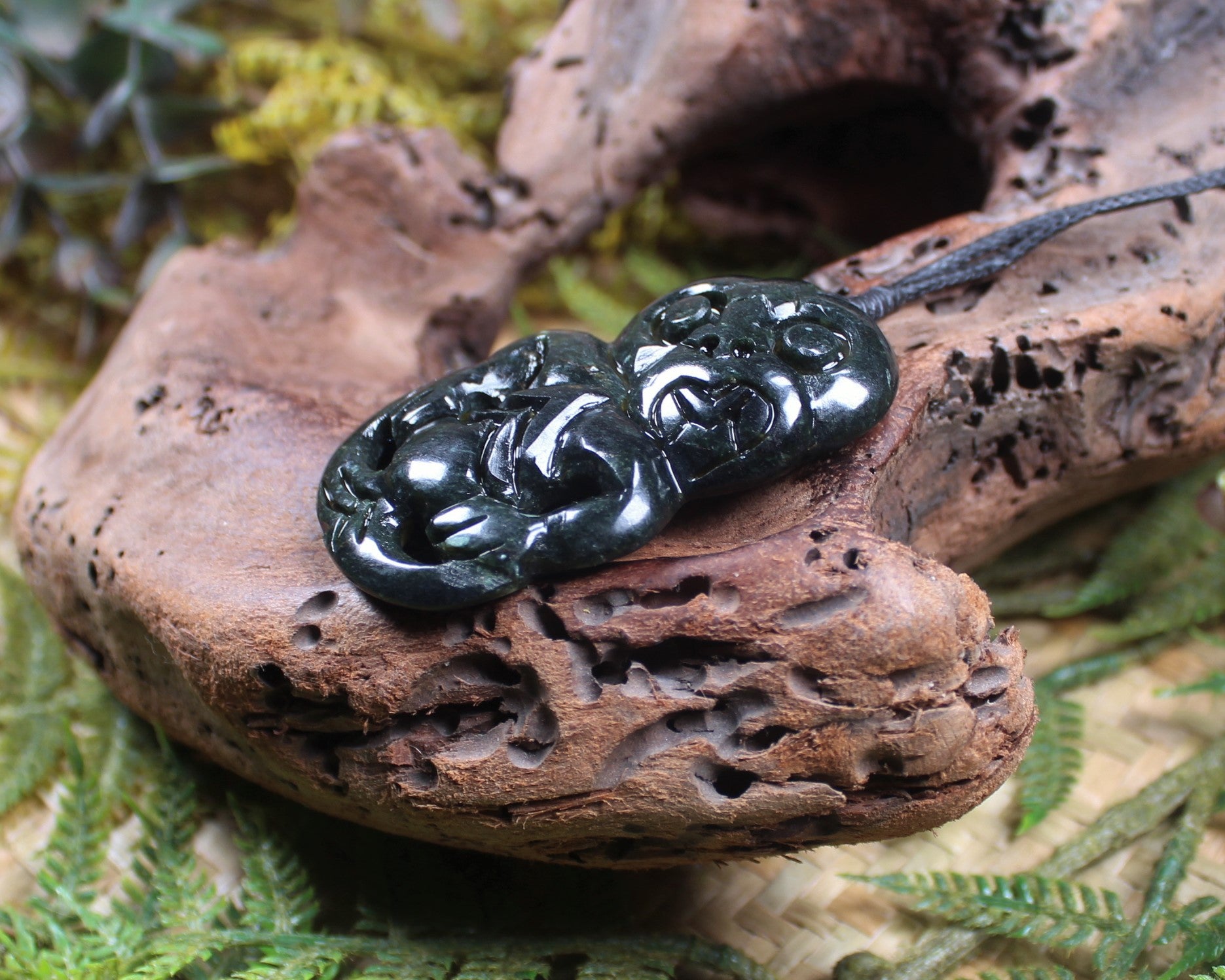 Hei Tiki carved from NZ Serpentine