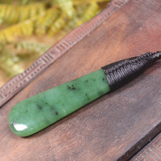 Roimata Teardrop carved from Hapopo Pounamu - NZ Greenstone