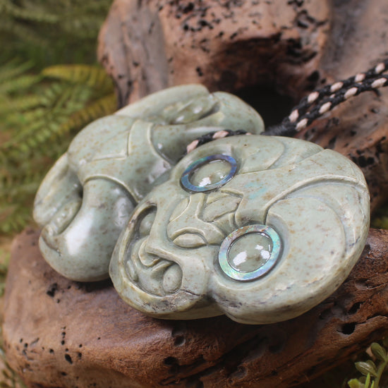 Kokopu Pounamu Hei Tiki - NZ Greenstone