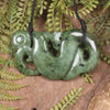 Manaia pendant carved from Rimu Pounamu - NZ Greenstone