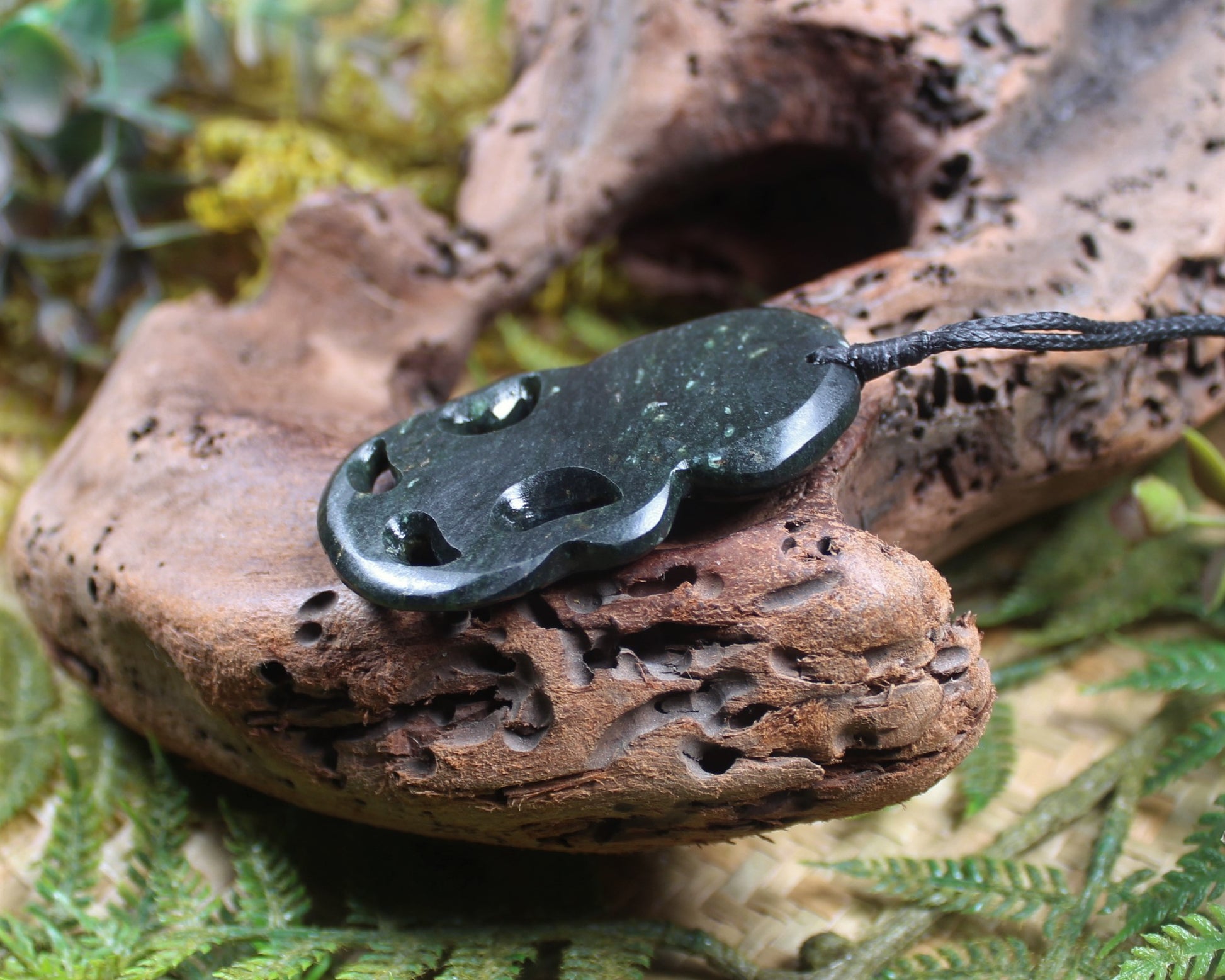 Hei Tiki carved from NZ Serpentine