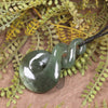 Twist or Pikorua carved from Hapopo Pounamu - NZ Greenstone