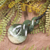 Twist or Pikorua carved from Hapopo Pounamu - NZ Greenstone