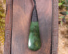 Roimata Teardrop carved from Hapopo Pounamu - NZ Greenstone
