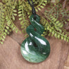 Twist carved from Kawakawa Pounamu - NZ Greenstone