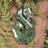 Manaia pendant carved from Rimu Pounamu - NZ Greenstone